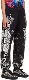 Versace Jeans Couture Black Galaxy Lounge Pants