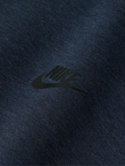 Nike - Logo-Print Cotton-Blend Tech Fleece Sweatshirt - Blue
