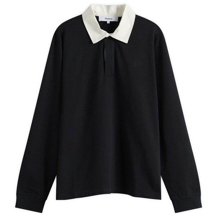 Photo: Palmes Men's Ball Rugby Shirt in Black
