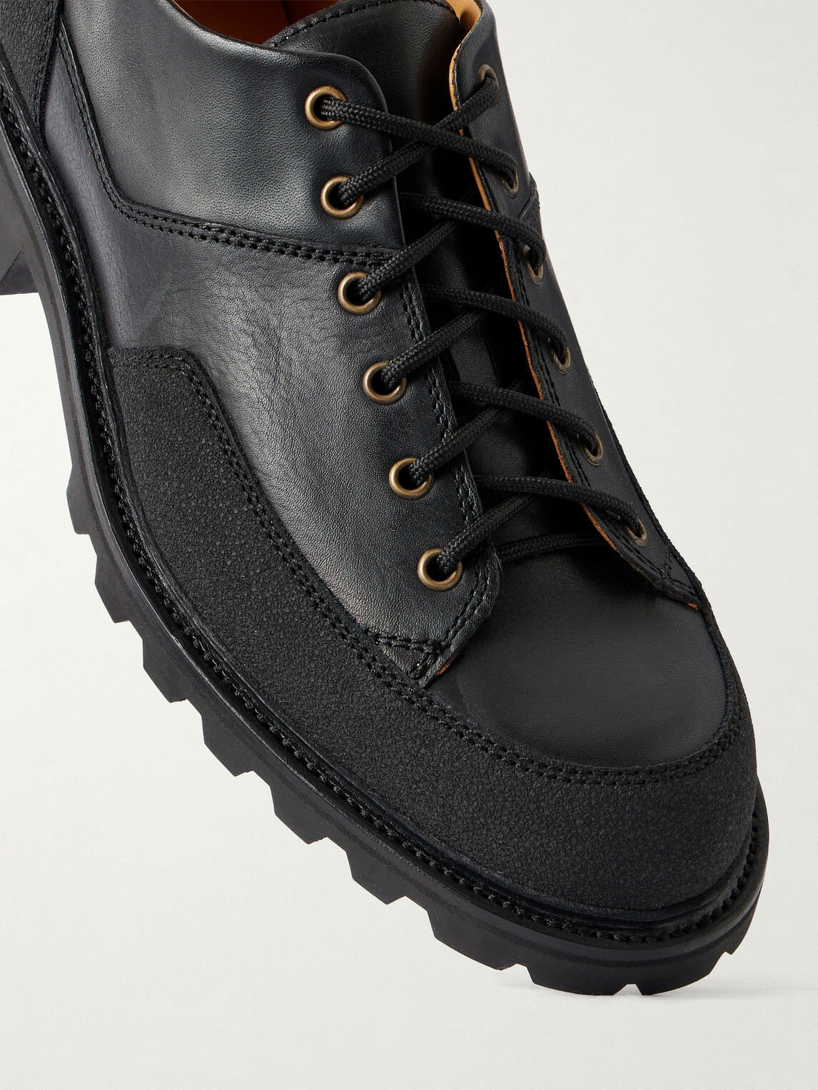 MORJAS - The Hybrid Hiker Full-Grain Leather Boots - Black
