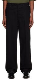 LEMAIRE Black Maxi Trousers