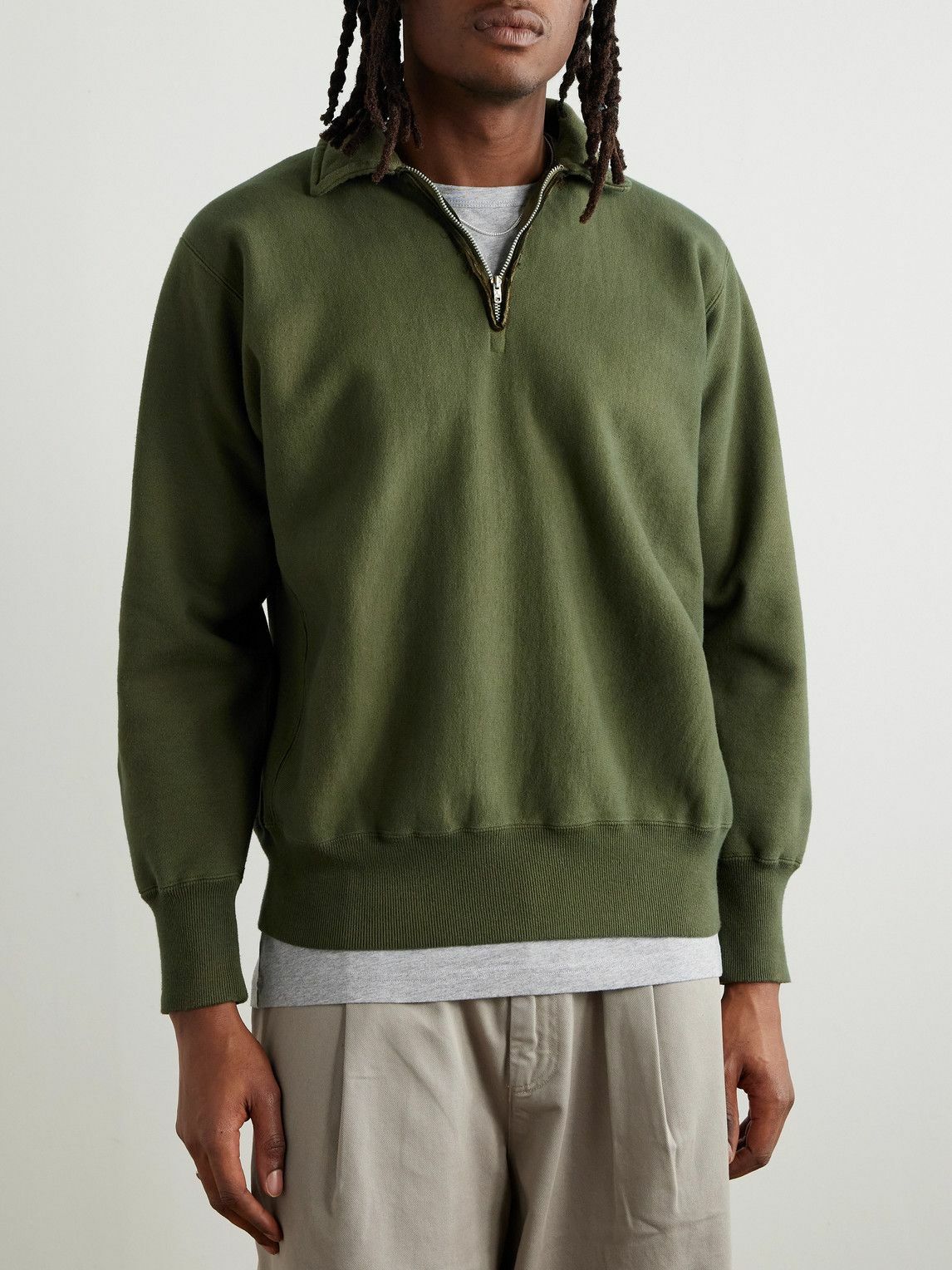 A.PRESSE - アプレッセ23AW Vintage Half Zip Sweatshirt(23AAP
