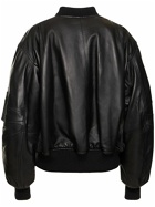 THE ATTICO - Anja Napa Leather Bomber Jacket