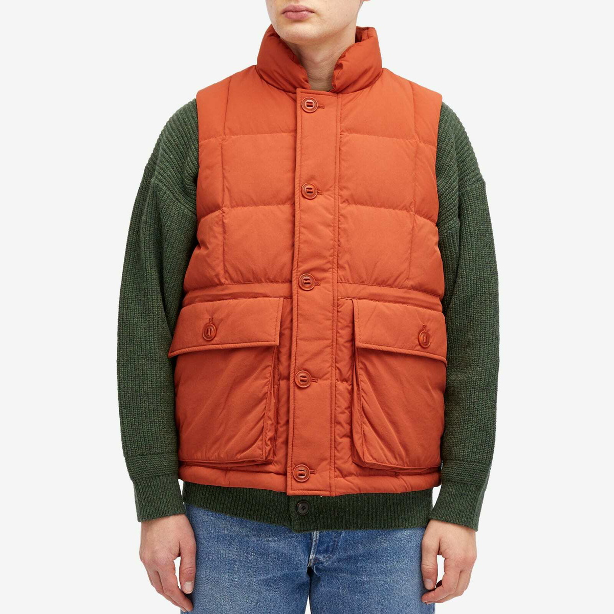 FrizmWORKS Men's Karokoram Down Vest in Orange