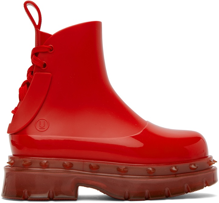 Photo: UNDERCOVER Red Melissa Edition Spikes Boots