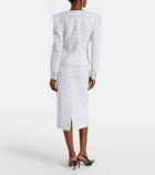 Alessandra Rich Striped tweed jacket