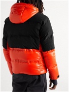 Aztech Mountain - Super Nuke Panelled Hooded Down Ski Jacket - Orange