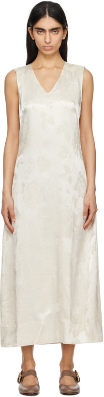 Photo: Holzweiler Off-White Luka Jacquard Maxi Dress