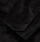 Berluti - Black Unstructured Double-Breasted Velvet Blazer - Men - Black