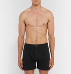 A.P.C. - Cotton-Jersey Boxer Shorts - Men - Black