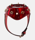 Christian Louboutin - Loubiharness S embellished leather dog harness