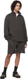 Les Tien Black Faded Half-Zip Yacht Sweatshirt