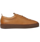 Grenson - Faux Leather Sneakers - Brown