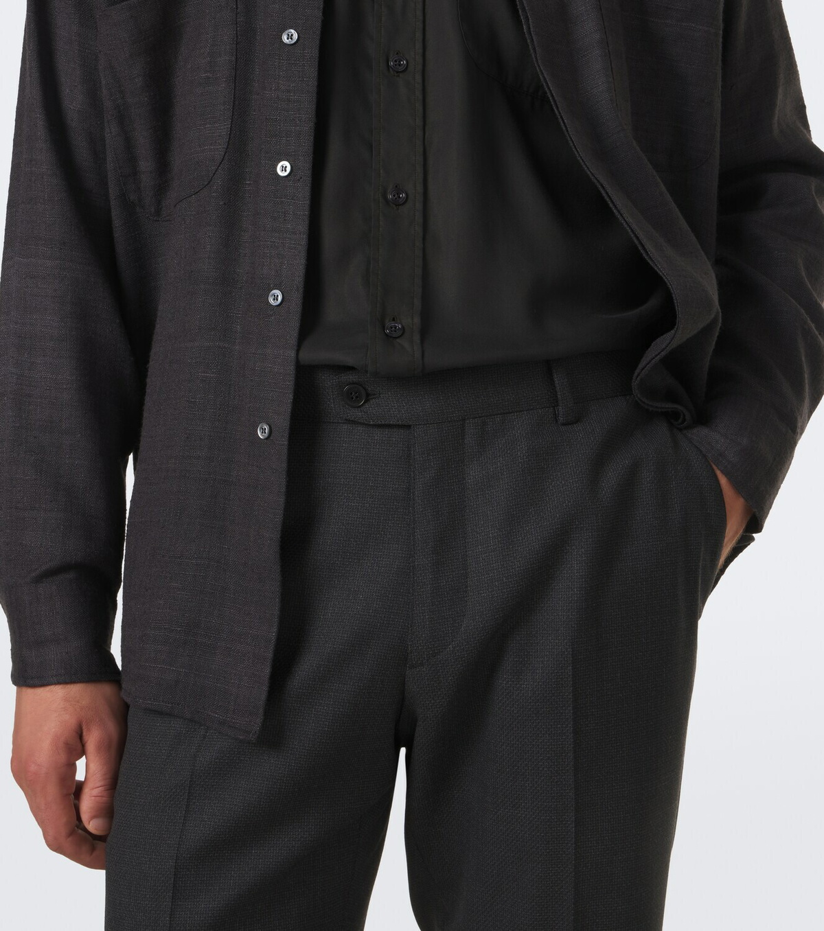 Brioni Wool slim pants