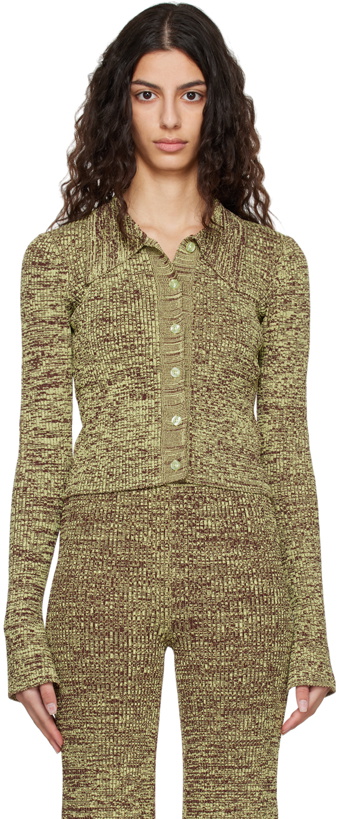 Photo: REMAIN Birger Christensen Green Cropped Cardigan