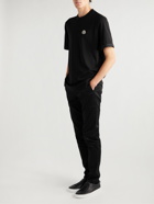 Moncler - Logo-Appliquéd Cotton-Jersey T-Shirt - Black