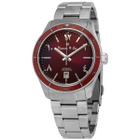 Picasso and Co Automatic Red Dial Stainless Steel Mens Watch PWSOR001
