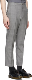 Comme des Garçons Homme Deux Grey Wool Stripe Trousers