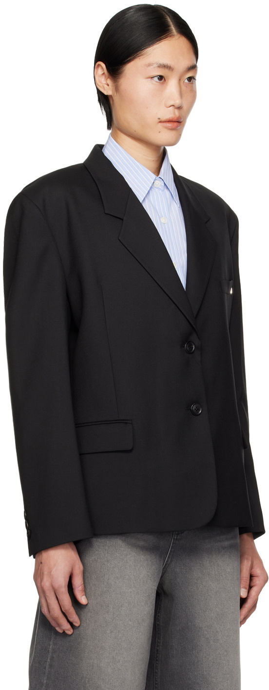 【LOW CLASSIC】 CLASSIC BLAZER / 追跡付 LOW CLASSIC Black Notched Lapel Blazer Low Classic