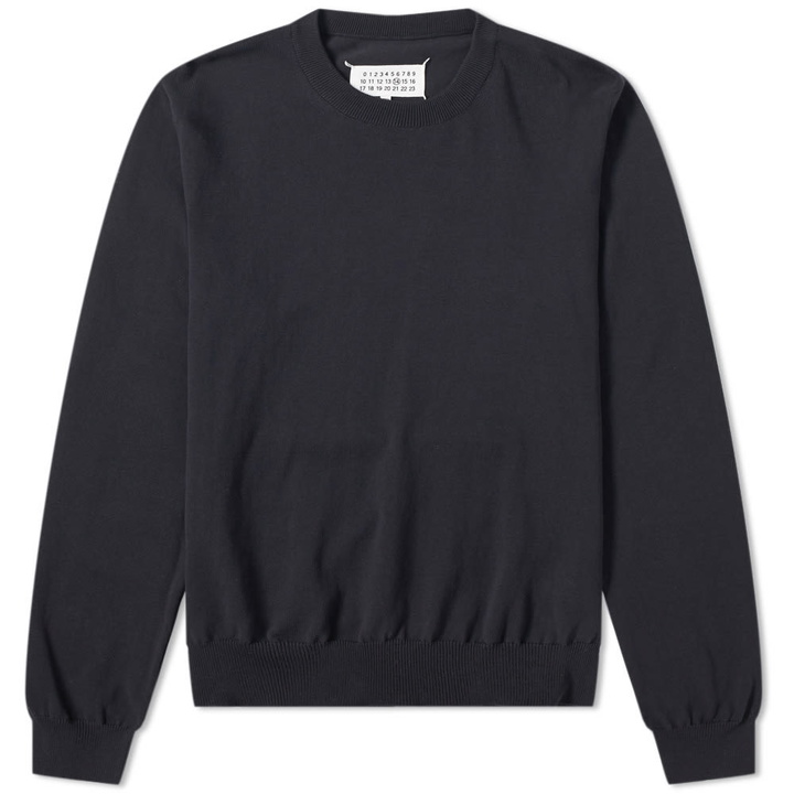 Photo: Maison Margiela 14 Cut Out Elbow Patch Crew Knit