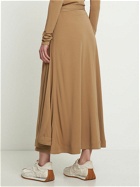 TOTEME - Tie-waist Viscose Blend Wrap Midi Skirt