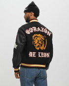 Awake Corazon Varsity Jacket Black Bomber Jackets|College Jackets