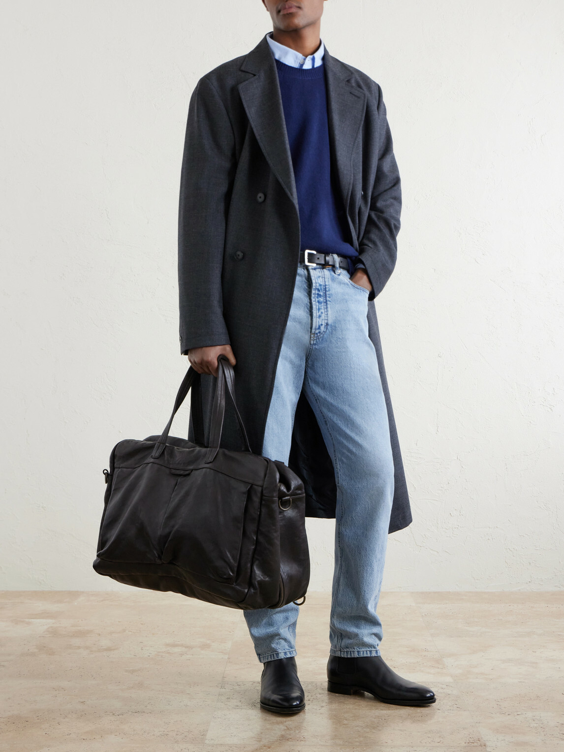 Officine Creative - Helmet 056 Full-Grain Leather Weekend Bag