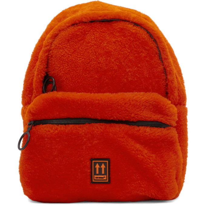 Photo: Off-White Red Sherpa Mini Backpack