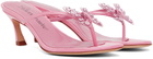 Blumarine Pink Butterfly 119 Heeled Sandals