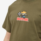 Butter Goods Men's Racing Logo T-Shirt in Army Green