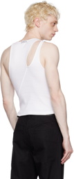 K.NGSLEY White R3 Tank Top