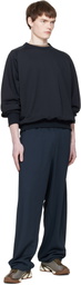 nanamica Navy Polyester Pile Sweatpants