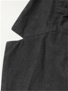 Folk - Unstructured Linen and Cotton-Blend Blazer - Black