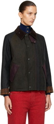 Barbour Khaki Patchwork Transport Waxed Jacket