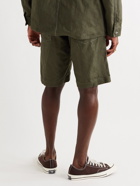 Auralee - Organic Cotton-Canvas Shorts - Green