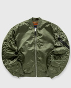 Alpha Industries Bomber & Flight Jackets Ma 1 Uv Green - Mens - Bomber Jackets