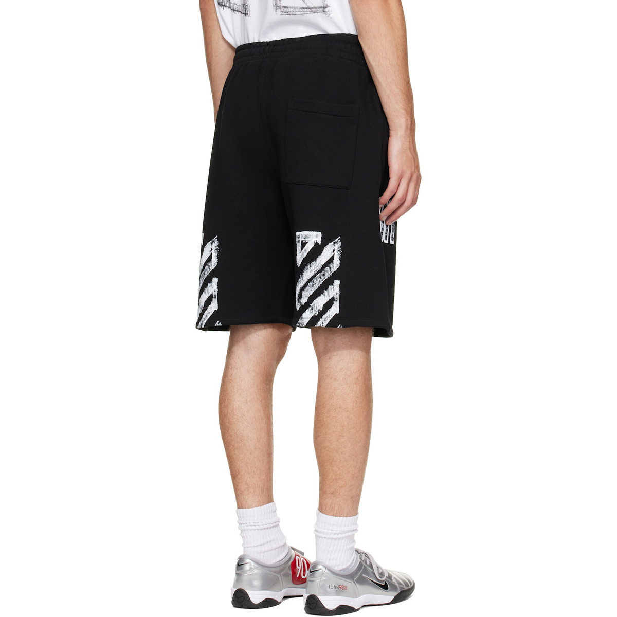 Off-White Black Motion Arrow Skate Sweat Shorts