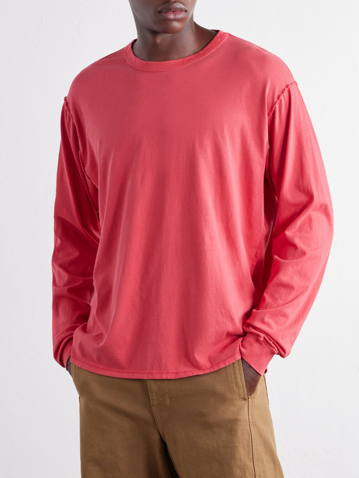 Les Tien - Cotton-Jersey T-Shirt - Red