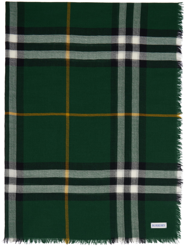 Photo: Burberry Green Check Scarf