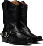 Toga Virilis Black Hard Leather Boots