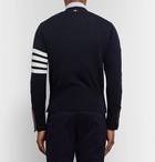 Thom Browne - Slim-Fit Striped Cashmere Cardigan - Men - Navy