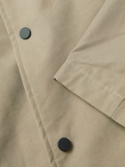 FEAR OF GOD ESSENTIALS - Logo-Appliquéd Cotton-Blend Gabardine Coat - Brown