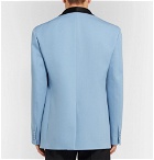 CALVIN KLEIN 205W39NYC - Light-Blue Oversized Satin-Trimmed Wool Tuxedo Jacket - Men - Light blue