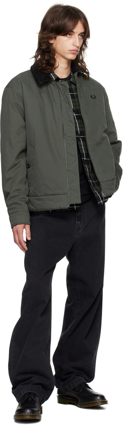 未使用 FRED PERRY The Caban Jacket カーキー M