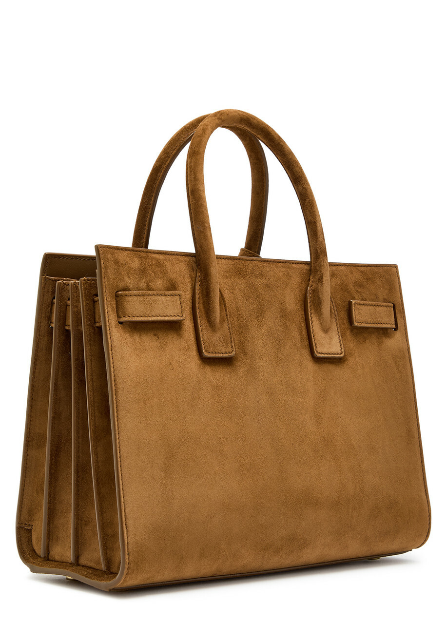 Saint Laurent Sac De Jour Suede top Handle bag - Orange - One Size
