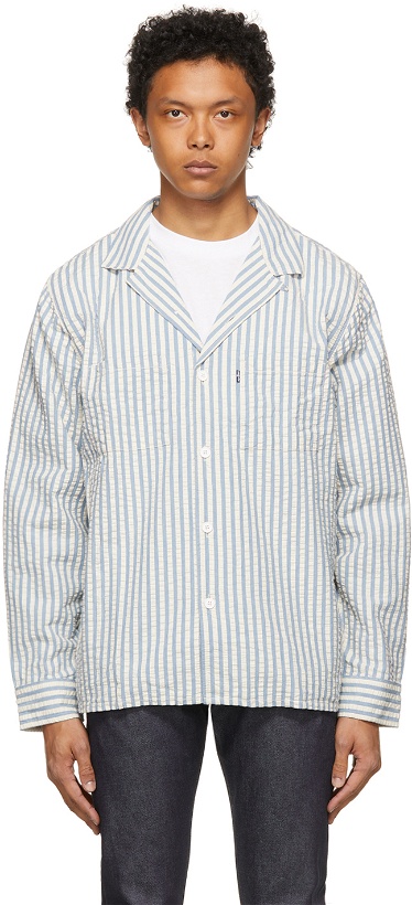 Photo: Levi's Made & Crafted Blue & White Stripe Camp Shirt