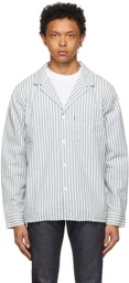 Levi's Made & Crafted Blue & White Stripe Camp Shirt