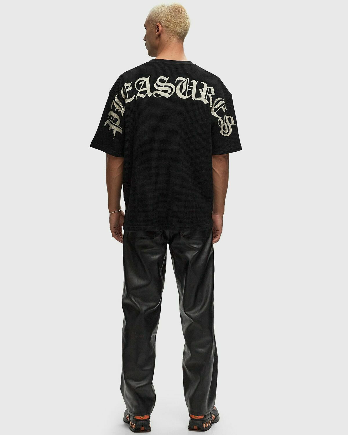 【PLEASURES】 NEURAL THERMAL SHIRT Black KNOWEAR — Pleasures - Security T-Shirt - Black