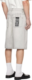 Ksubi White MAXX Snow Denim Shorts