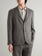 Sunspel - Textured Wool-Blend Suit Jacket - Brown
